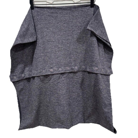 Lululemon Womens Vinyasa Scarf‎ Wrap Multi wear  Black Gray One Size Reversible - Picture 1 of 7